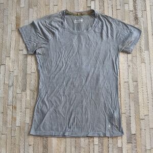 Smartwool Women's Short Sleeve Gray Striped Tee